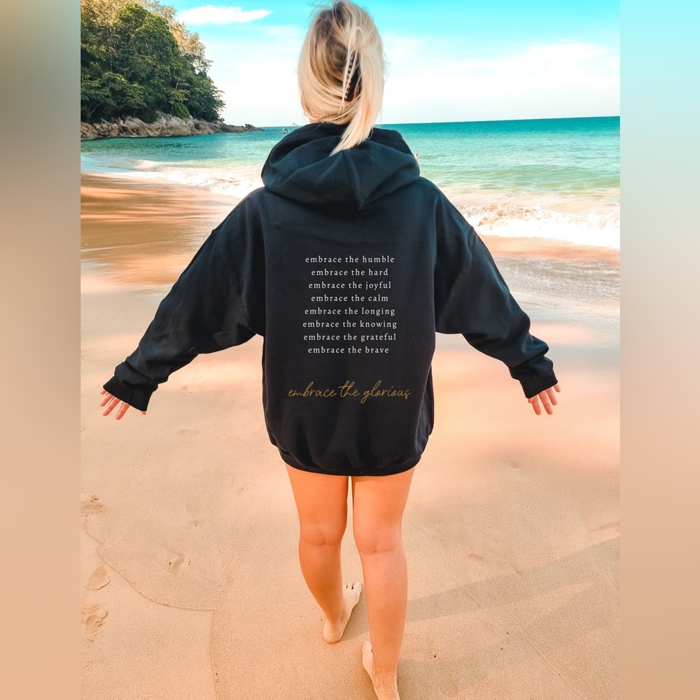 Yoga Bitch Glorious Mantra Hoodie NWT